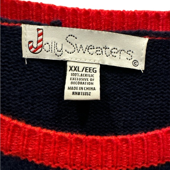 Jolly Sweaters North Pole Santa Clause Ugly Sweater Size XXL - Picture 2 of 4